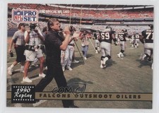 1991 Pro Set 1990 Replay Jerry Glanville Atlanta Falcons Jessie Tuggle #325 0q5
