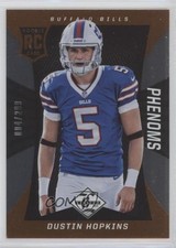 2013 Panini Limited Phenoms 4/299 Dustin Hopkins #182 1s8