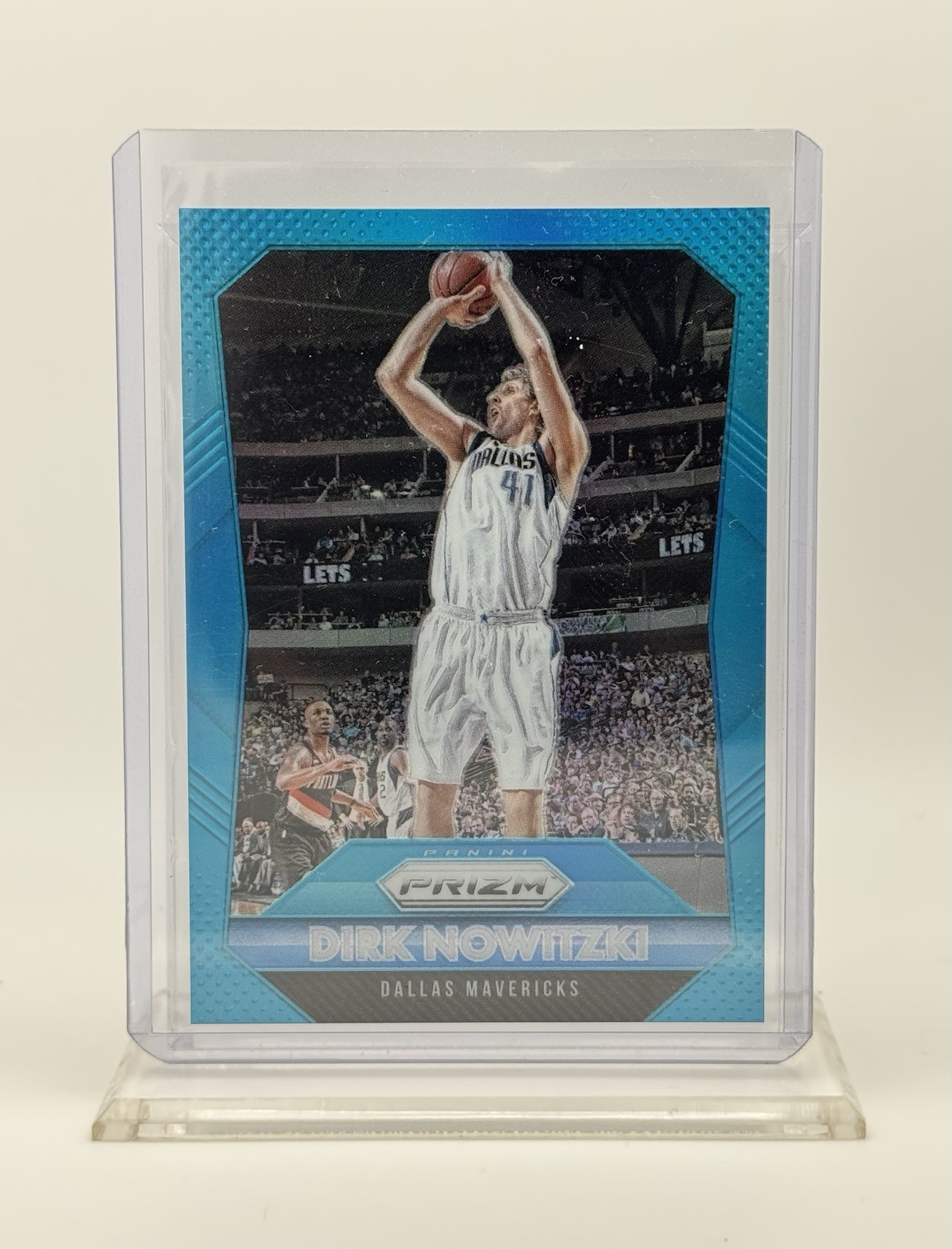 2015-16 Panini Prizm Dirk Nowitzki #50 Light Blue Prizms #/199