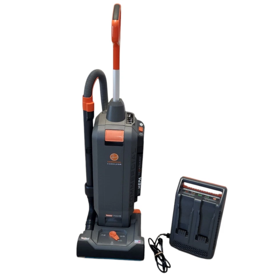 Hoover HushTone 13" Battery Powered Upright Vacuum #CH95413 CORDLESS MSRP:$1,200 - Image 3 of 4