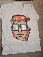 Vintage RARE SKATE VISION T SHIRT S 90s Skate Punk EUC