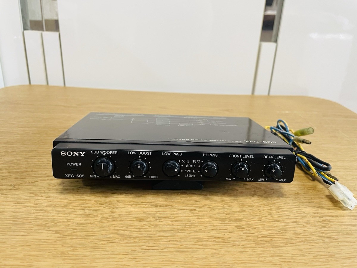 m*7様 SONY XEC-505 ステレオ電子クロスオーバーネットワーク Sony Xec-505 Old School Stereo Electronic Crossover Network for