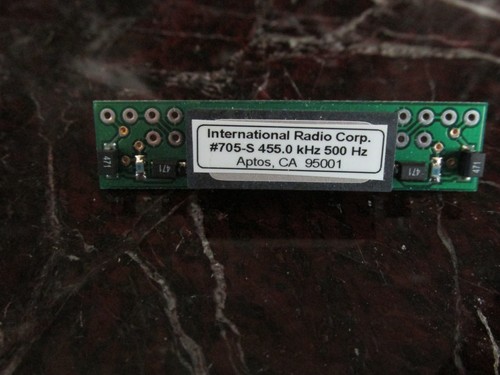 VERY RARE 500HZ CW COLLINS/INRAD FILTER 705S FOR 75S-3B/C RECEIVER -- 32S kwm2