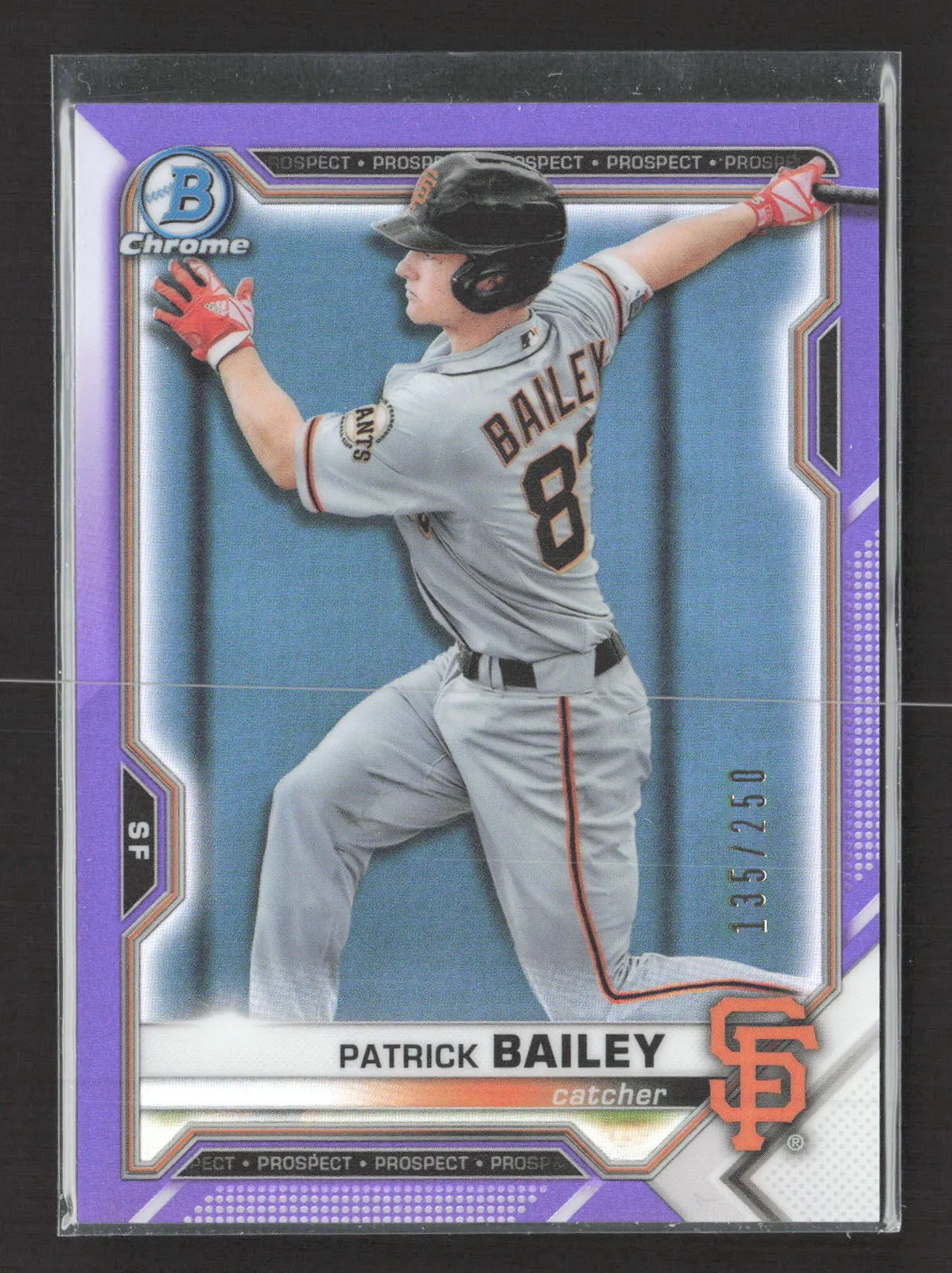 2021 Bowman Chrome Patrick Bailey #BCP-230 Purple Refractor 135/250