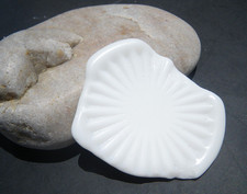 Sea Glass, White Milk Glass with a Beautiful Pattern