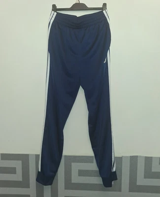 adidas Men's Blue/White Striped Track Pants Polyester Drawstring Elastic MT - Image 1 of 3
