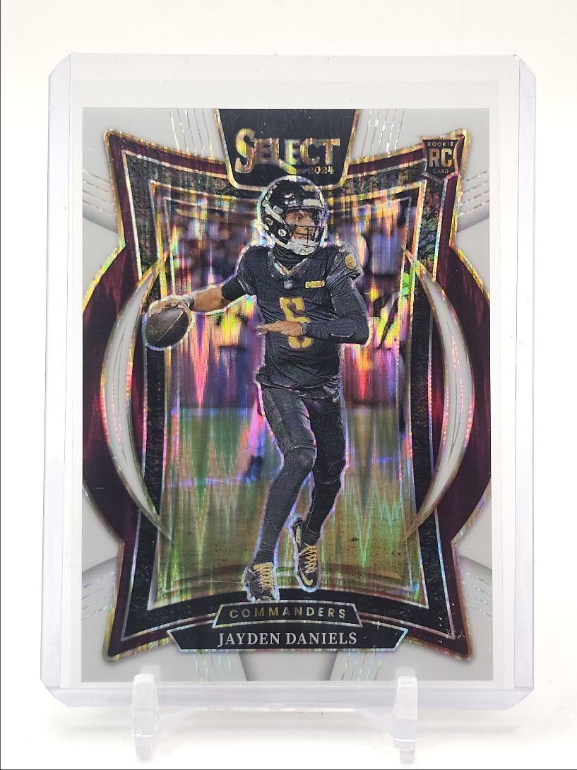 JAYDEN DANIELS 2024 SELECT CONCOURSE ROOKIE WHITE SHOCK RC /199 Q6157