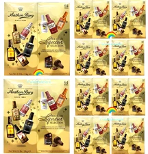 10 x  Anthon Berg Dark Chocolate Liqueur Liquor filled Bottles 64 CT 2.2LB Each