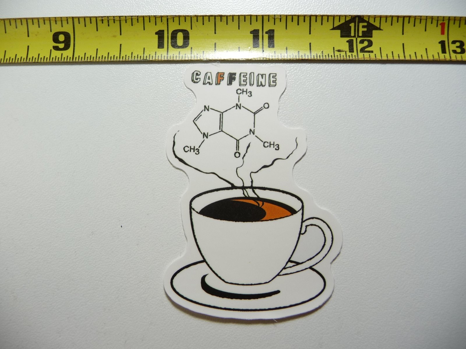Caffeine Chemical Symbol Coffee Cup Decal Sticker for Teachers Students Science Lovers