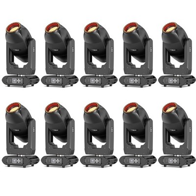 10stk 300W Dual-Head Beam Strahl Moving Head Spot 18+18 Prisma Bühnenlicht Show