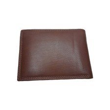 Image of Premium Genuine Leather Wallet -Made in Italy, Classic Brown Men Bifold Wallet