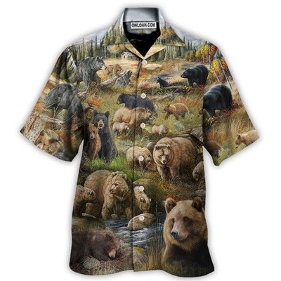 Bear Be Brave Little Bear Hawaiian Shirt, Short Sleeve Unisex, Beach Shirt