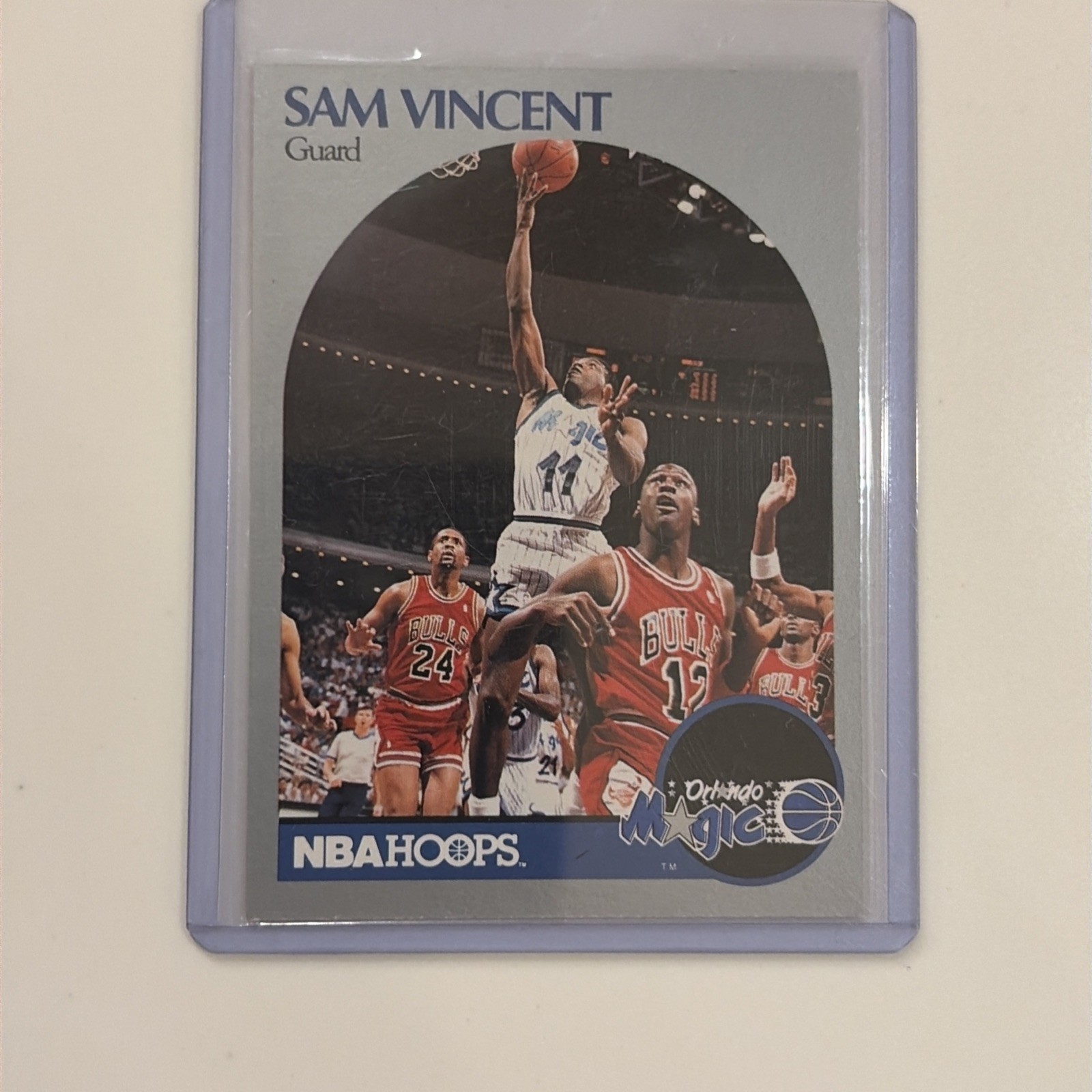 1990-91 Hoops Sam Vincent #223a Magic (B)