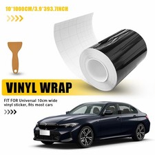 Gloss Black De-chroming Chrome Delete Vinyl Wrap Tape 10cm x 10 Metre Universal