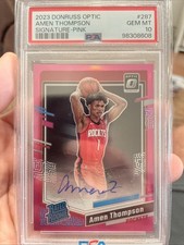 2023 Donruss Optic - Rated Rookie Signatures Amen Thompson #287 Pink Prizm /25 