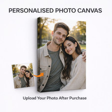 Personalised Photo to Canvas Print Custom Picture Framed Wall Art Gift UK