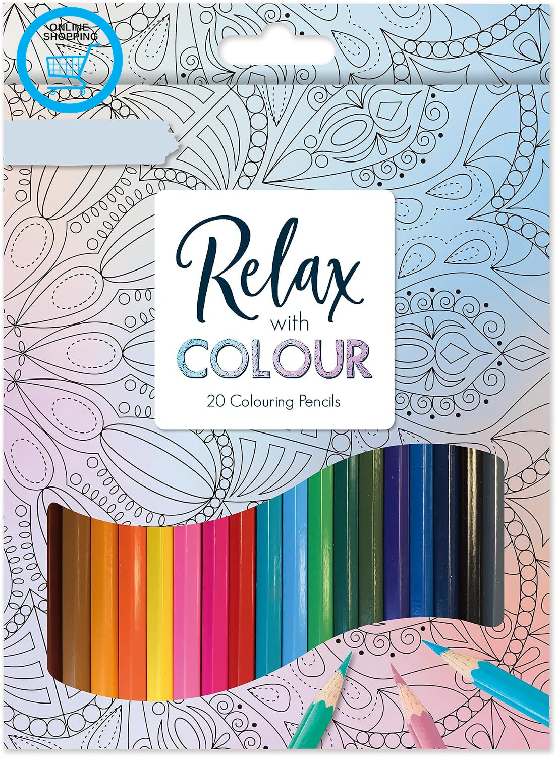 20 Colouring Pencils - Assorted Colours, Wooden Colouring Pencils, Pre Sharpened