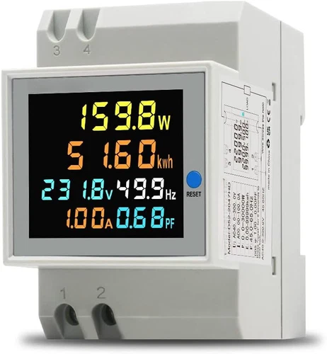 AC 300V100A WIFI CT Single Phase Energy Meter Din Rail Electricity Usage Monitor