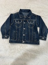 Disney Mickey Mouse Kids Denim Jacket 4 Embroidered Retro 90s Style JoyNer Blue