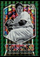 2021 Mosaic Green Reactive Prizm Vintage Robin Roberts Philadelphia Phillies #V6
