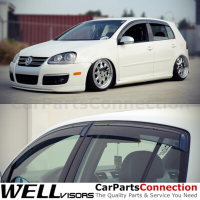 WellVisors 06-09 For Volkswagen Golf GTI MK5 Rabbit 5 Hatchback