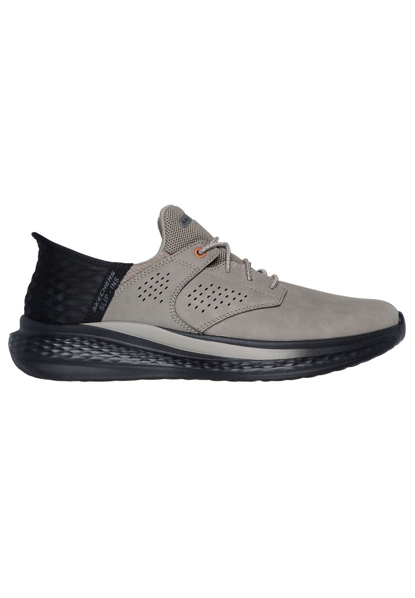 のん Skechers SLADE - MACKLIN Herren Sneakers Slip-ins 210890 CMNT grau
