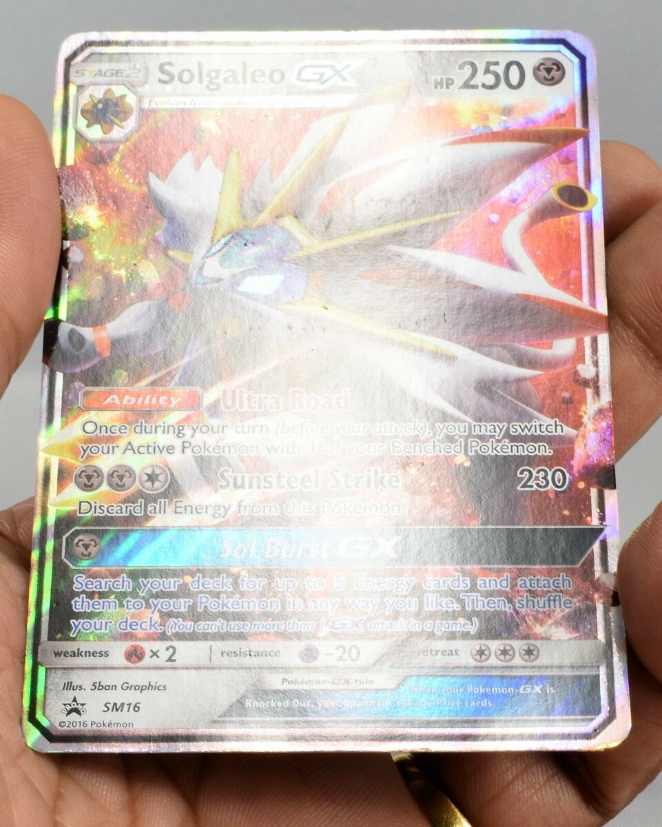 Pokemon Solgaleo GX SM16 Holo Ultra Rare Black Star Promo Mint