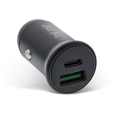 InLine  USB KFZ Stromadapter Power Delivery, USB-A + USB-C , schwarz