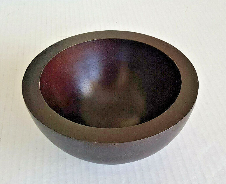 FURIO Home Wood Bowl 7" Dark Brown