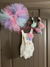 First Birthday Outfit - Tutu - Baby Girl