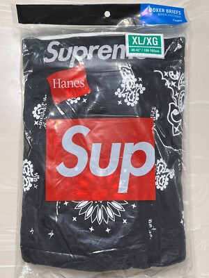 下着・アンダーウェア SUPREME 22AW Hanes Bandana Boxer Briefs Supreme Hanes Bandana Boxer Briefs (2 Pack) F/W 22 | eBay