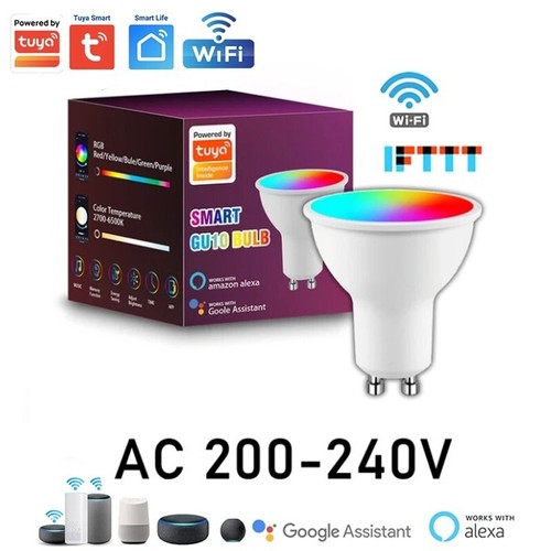 Tuya LED Strahler GU10 Smart RGB+CCT 5W Sprachsteuerung Alexa und Smartlife App - Bild 1 von 6