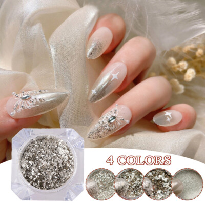 Chameleon Nail Art Flakes Holographic Shiny Nail Powder Pailletten Glit =  ,
