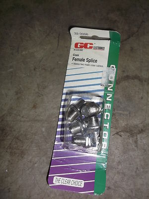 NEW GC Electronics Female Splice 32-3006 Pack of 6 *FREE SHIPPING*