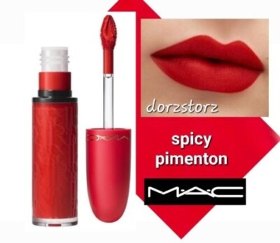 MAC Aute Cuture Lipstick Retro Matte Liquid Lipcolour .17 oz SPICY PIMENTON