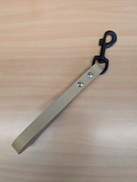 Hundeleine-Kurzleine-KurzfüHrer Aus Leder 23Cm Beige