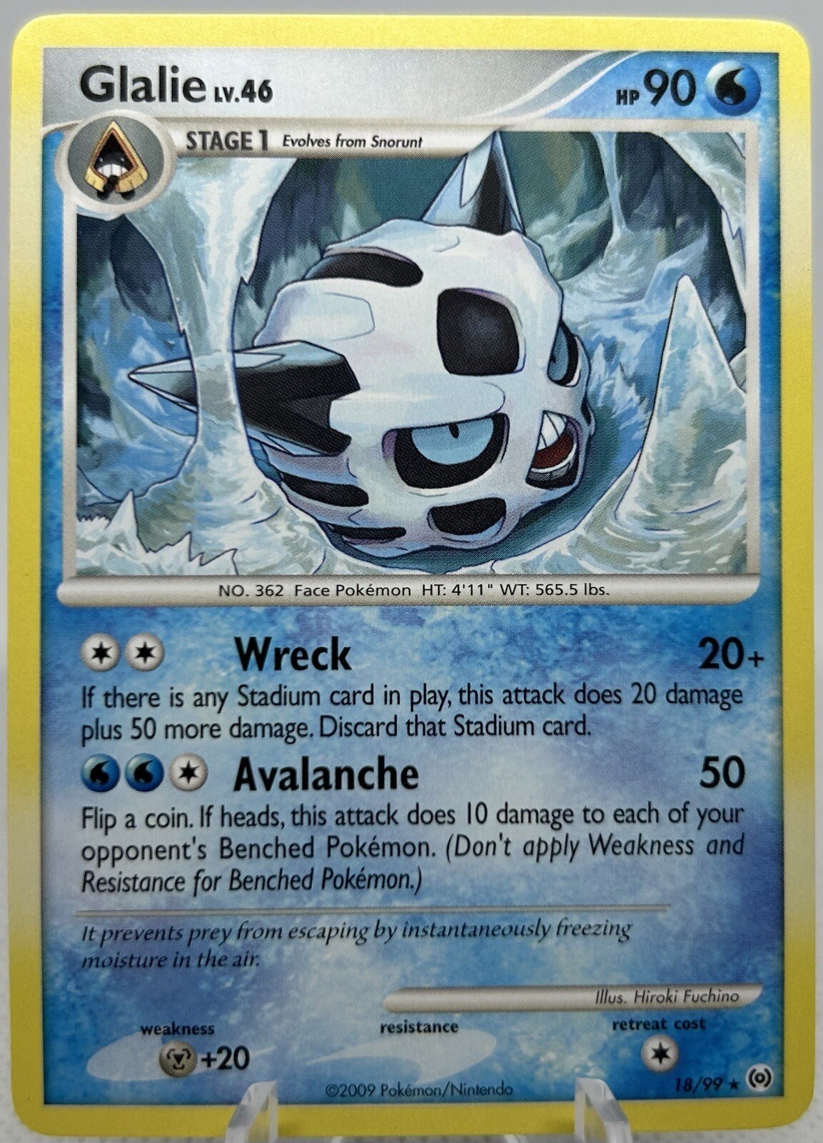 Glalie 18/99 Platinum: Arceus Pokemon NM