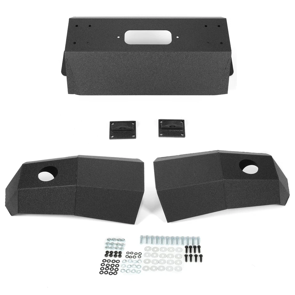 适用于 1992 - 1996 年福特 F-150 F-250 F-350 钢粉涂层前保险杠 22-415-92 — 第 2/4 张图片