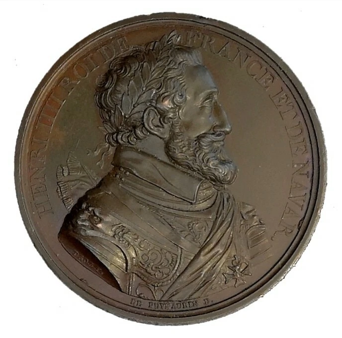 HENRI IV LE GRAND Médaille, Henri IV et Marie de Médicis, fonte