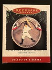 Hallmark Ornament Baseball Heroes Lot 1995 Lou Gehrig #2 & 1996 Satchel Paige #3 — photo 1