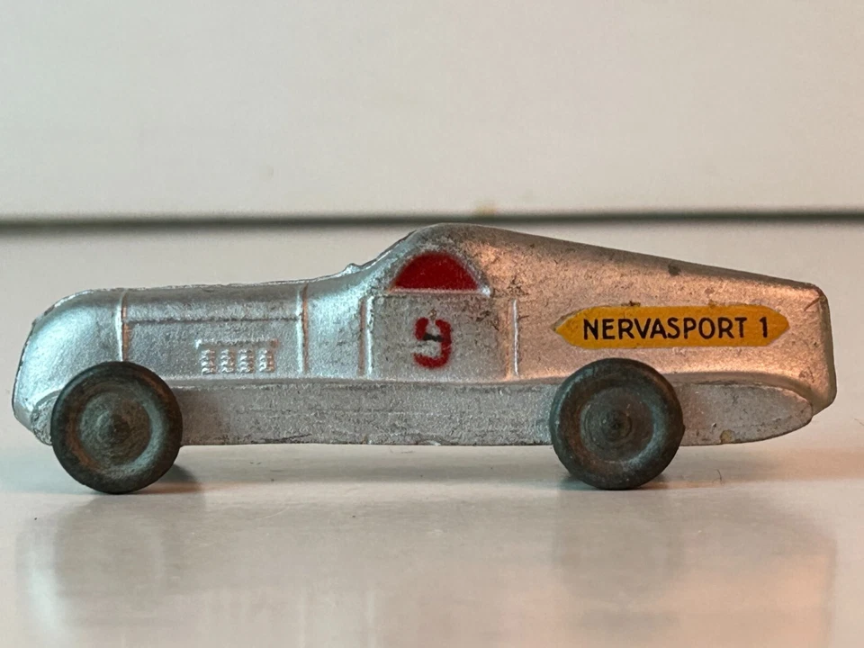 CIJ? Cast Metal 1930's Renault Nervasport Race Car,  Original - Image 2 of 4
