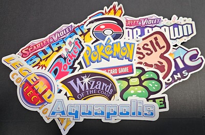 Pokémon TCG Glossy Binder Sticker Labels Sun & Moon SWSH, S&V, XY, WOTC & More!