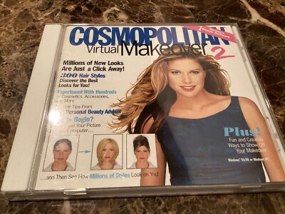 Cosmopolitan Virtual Makeover 2 PC CD try on fashion hair styles color make-up!