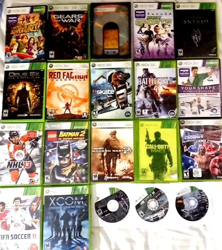 Lot of 10 Xbox 360  RANDOM,ASSORTED Games - UNTESTED