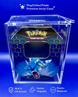 [ Premium Acryl Case] Box  Magnetisch  UV-Schutz - Pokemon Größe: Tin Box