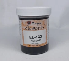 Mayco Elements Ceramic Glaze EL-133 Autumn USED 4 Oz Jar