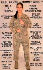 RABU AIR FORCE SUMMER AIRMAN TIGER STRIPE ABU TROUSERS PANTS ALL SIZES