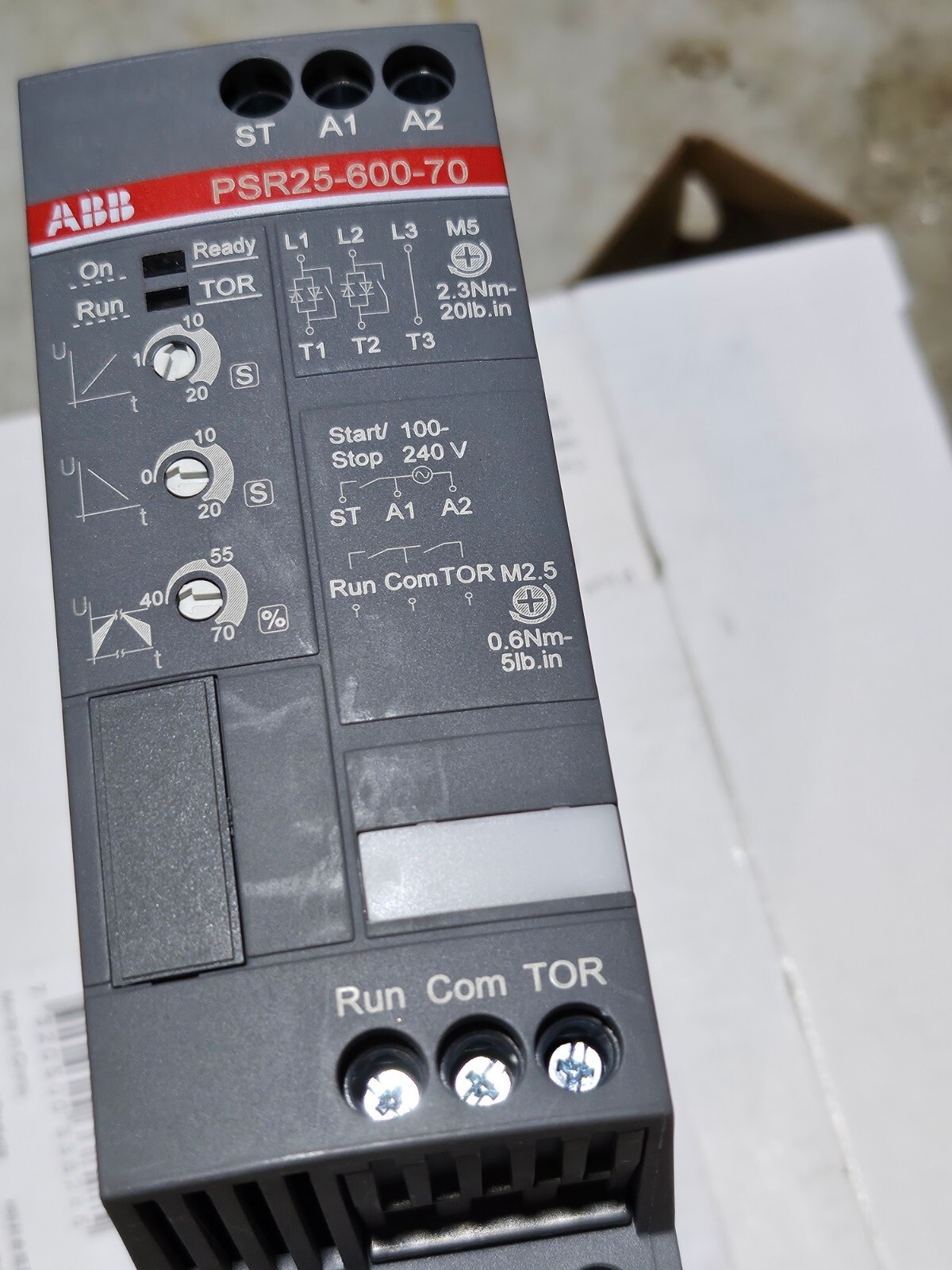 NEW ABB PSR25-600-70 Compact Soft Starter, 11 kW 15 Hp @ 480V, 25A *US SELLER*