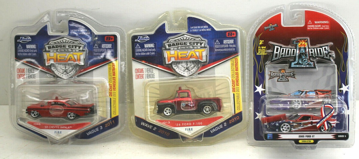 11pc 1/64 Jada Toys BIGTIME MUSCLE DUB CITY BADGE HEAT Diecast