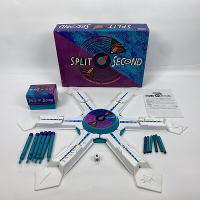 Split Second Game by Parker Brothers 1992 Edition 100% Complete Vintage